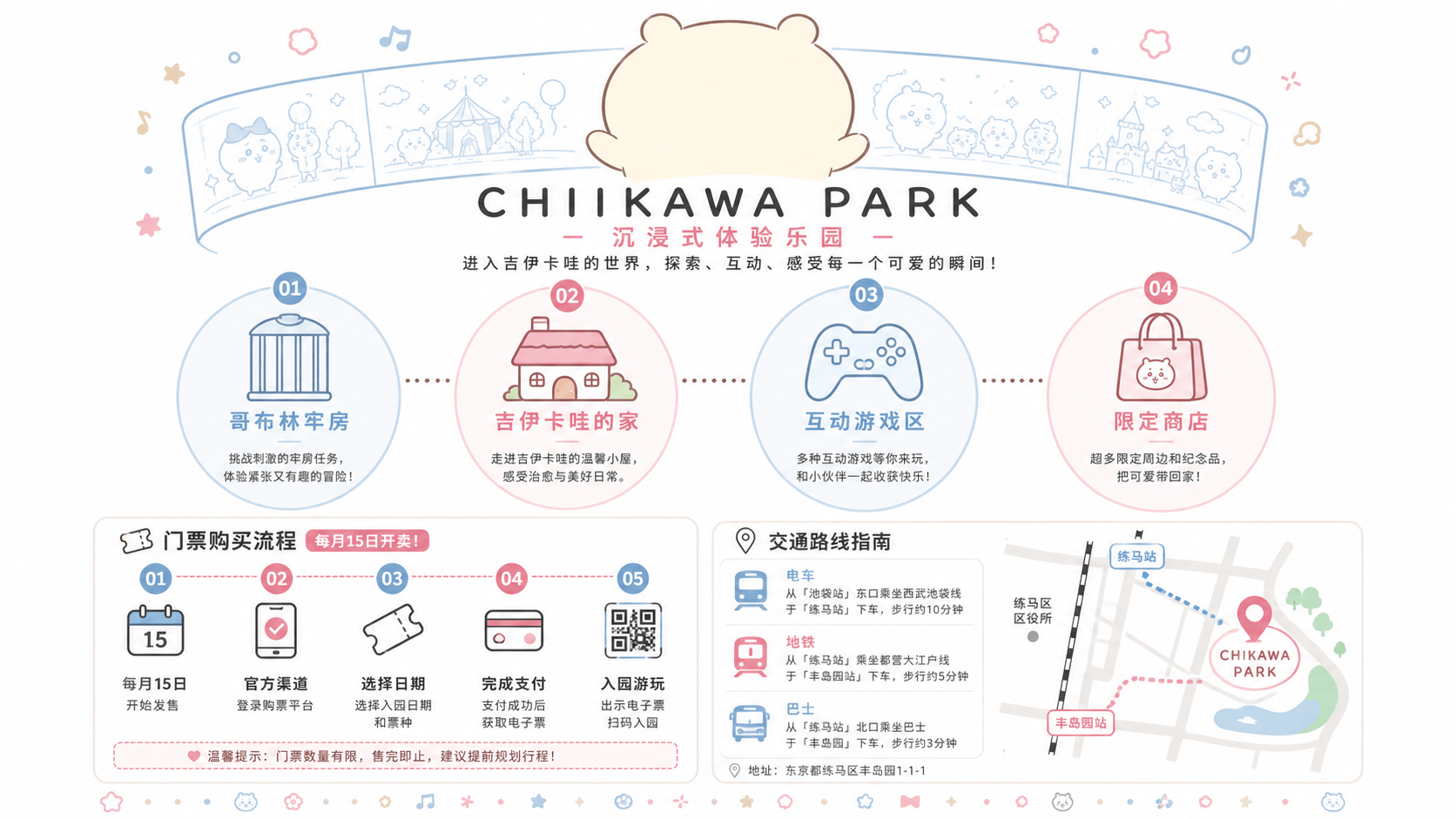 Chiikawa Park吉伊卡哇日本終極朝聖指南：從東京主題樂園到全國限定商品，一次掌握所有可愛據點-图片2